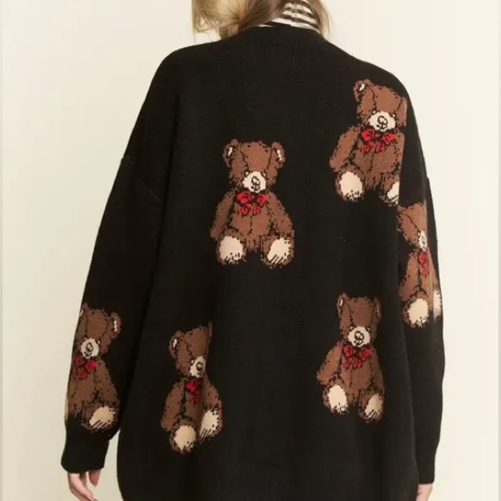 NWOT Jade By Jane Oversized Teddy Bear Cardigan - Picture 5 of 13
